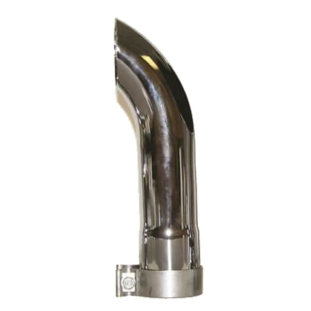 CTD-5000 – AP PRODUCTS Exhaust Side Pipe Turnout, 5 Inch Inlet Diameter 14 Inch Length Double Chrome Plated With Stai...